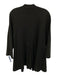 Eileen Fisher Size Large Black Silk Blend Long Sleeve Textured Cardigan Black / Large
