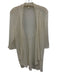 Eileen Fisher Size Medium Cream White Linen Blend Long Sleeve Open Knit Cardigan Cream White / Medium