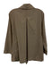 Eileen Fisher Size Large Khaki Beige Cotton Blend Long Sleeve Pockets Jacket Khaki Beige / Large