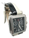 Michele Black & White Stainless steel Diamonds Leather SHW Watches Black & White