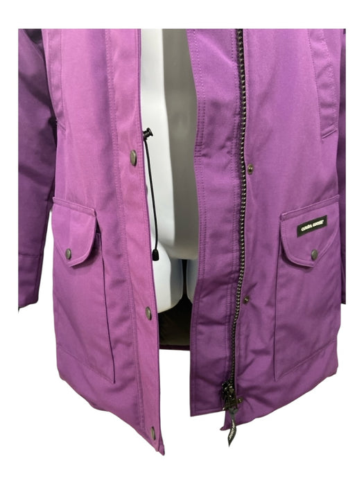 Canada Goose Size Small Purple Nylon Blend Hood Puffer Down Parka Coat Purple / Small