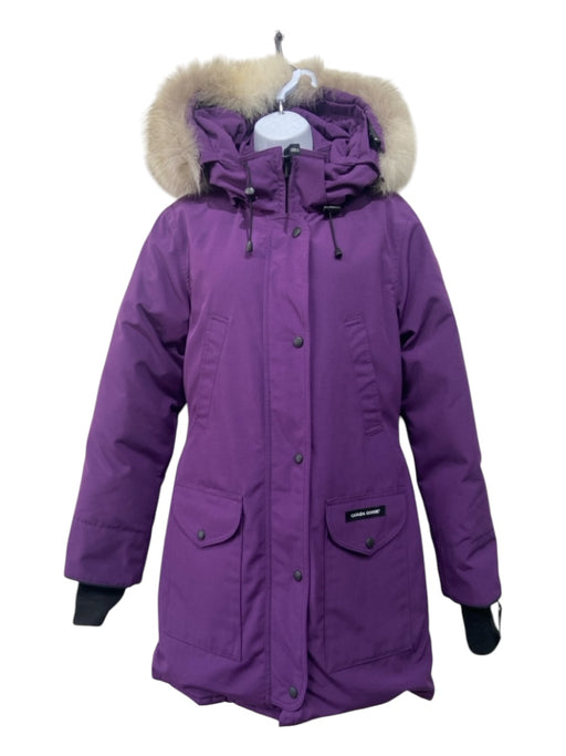 Canada Goose Size Small Purple Nylon Blend Hood Puffer Down Parka Coat Purple / Small