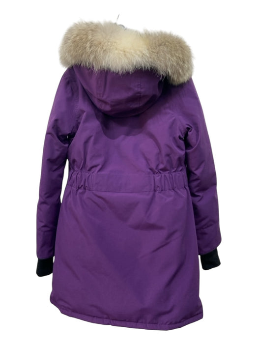 Canada Goose Size Small Purple Nylon Blend Hood Puffer Down Parka Coat Purple / Small