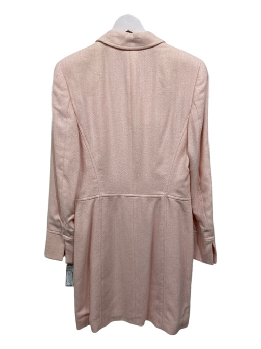 Escada Size 36 Light Pink Wool Jeweled Buttons Collared Evening Coat Light Pink / 36