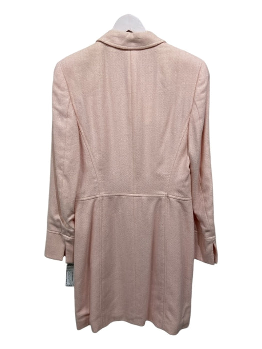 Escada Size 36 Light Pink Wool Jeweled Buttons Collared Evening Coat Light Pink / 36