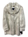 Nuage Size M Cream & Brown print Acrylic Blend Pockets Hook Closure Coat Cream & Brown print / M