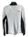 The North Face Size M White & Gray Polyester Fleece Zip Mock Neck Jacket White & Gray / M