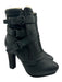 All Saints Shoe Size 39 Charcoal Gray Leather Almond Toe Block Heel Booties Charcoal Gray / 39