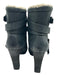 All Saints Shoe Size 39 Charcoal Gray Leather Almond Toe Block Heel Booties Charcoal Gray / 39