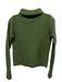 HWR Size M Green & Brown Wool Blend Turtleneck Patch Pockets Sweater Green & Brown / M