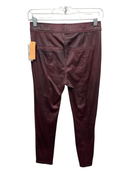 Free People Size 26/2 Brown Polyester Blend Coated High Rise Pull On Leggings Brown / 26/2