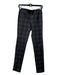 Sanctuary Size XS Black Poly Blend Plaid Pull On Pleated Skinny Pants Black / XS