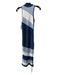 Jonathan Simkhai Size S Blue & White Rayon Blend Crochet Striped Midi Dress Blue & White / S