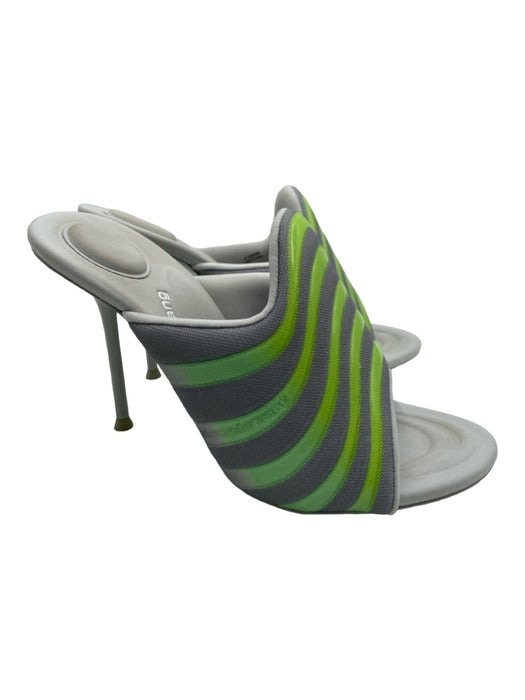 Alexander Wang Shoe Size 39 gray & green Synthetic Open Toe & Heel Wavy Pumps gray & green / 39