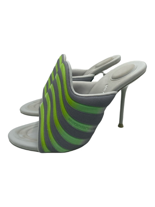 Alexander Wang Shoe Size 39 gray & green Synthetic Open Toe & Heel Wavy Pumps gray & green / 39