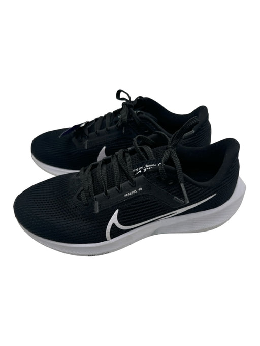 Nike Shoe Size 8.5 Black & White Synthetic Laces Running Sneakers Black & White / 8.5