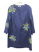 Kate Spade Size S Navy & Yellow Linen Blend Floral Tunic V Neck Dress Navy & Yellow / S