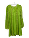 Diane Von Furstenberg Size S Lime Green Viscose Back Keyhole Laser Cut Dress Lime Green / S