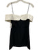 Self-Portrait Size 4 Black & White Polyester Off Shoulder Bow Cut Out Mini Dress Black & White / 4