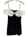 Self-Portrait Size 4 Black & White Polyester Off Shoulder Bow Cut Out Mini Dress Black & White / 4
