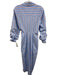 Veronica Beard Size 2 Blue, Burgundy, White Cotton Blend Long Sleeve Midi Dress Blue, Burgundy, White / 2