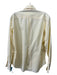 Borrelli Size 14 Yellow & White Cotton Striped Button Up Top Yellow & White / 14