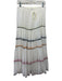 Carolina K Size S Cream White, Black & Multi Cotton Embroidered Design Skirt Cream White, Black & Multi / S