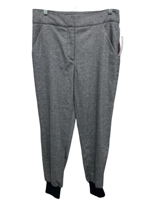 Veronica Beard Size 8 Gray & Black Missing Fabric Tag Herringbone Pants Gray & Black / 8