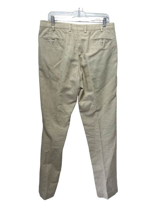 Sid Mashburn Size 34 Light Beige Cotton Blend Solid Khakis Men's Pants 34