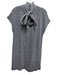 Ann Mashburn Size M Navy Blue & White Cotton Textured Knit Short Sleeve Dress Navy Blue & White / M