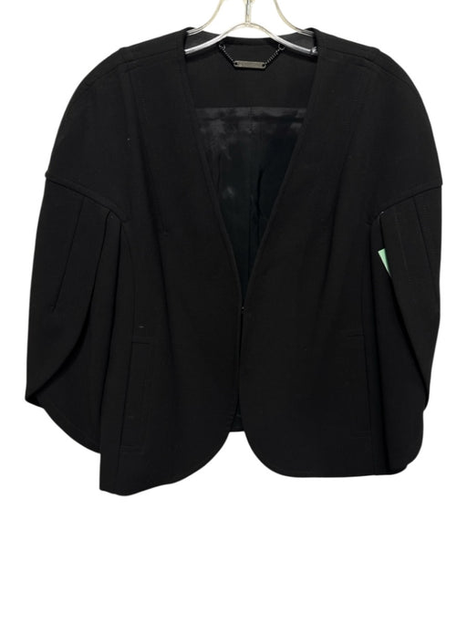 Trina Turk Size L Black Polyester Blend clasp closure 3/4 Sleeve Pockets Jacket Black / L