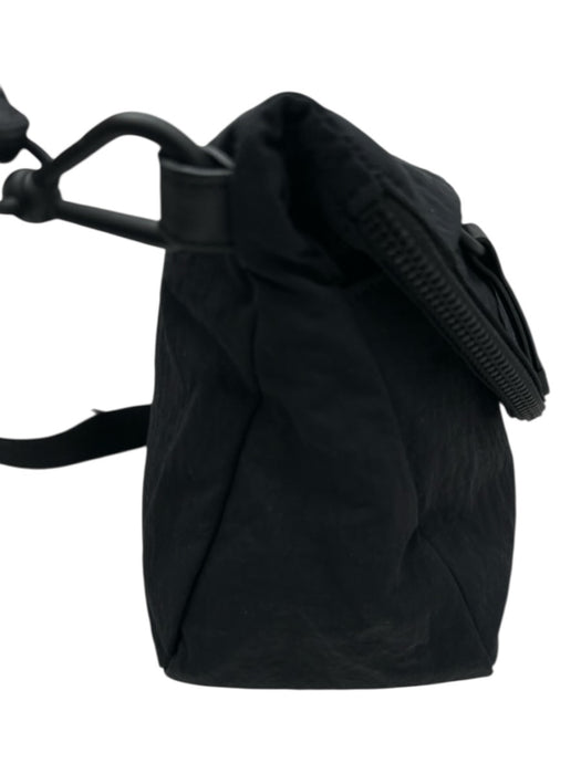 Lululemon Navy Blue Nylon Foldover Snap Button Zipper Pocket Bag Navy Blue / Small