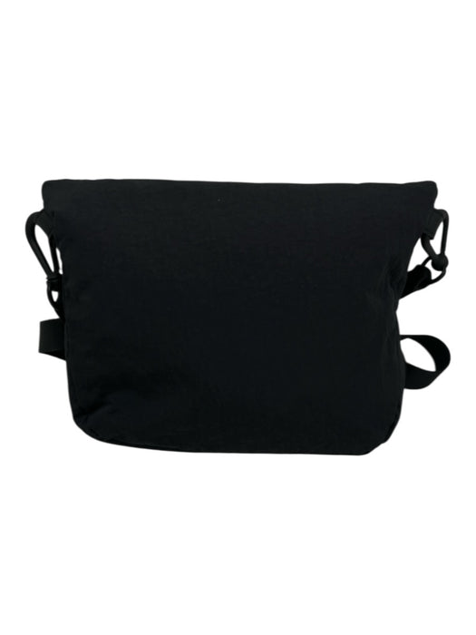 Lululemon Navy Blue Nylon Foldover Snap Button Zipper Pocket Bag Navy Blue / Small