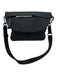 Lululemon Navy Blue Nylon Foldover Snap Button Zipper Pocket Bag Navy Blue / Small