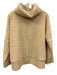 Tuckernuck Size L Cream Beige Polyester Teddy Turtleneck Fleece Pullover Sweater Cream Beige / L