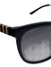 Burberry Black & Brown Acetate Nova Check Polarized Round Oval Sunglasses Black & Brown
