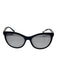 Burberry Black & Brown Acetate Nova Check Polarized Round Oval Sunglasses Black & Brown
