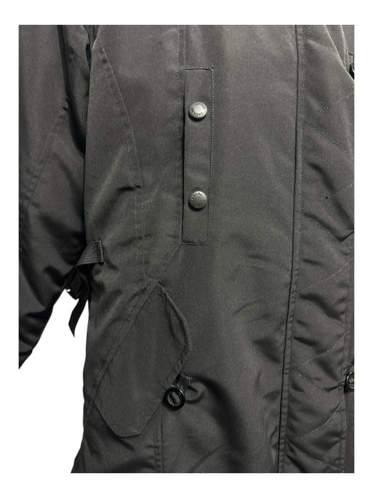 Canada Goose Size 2XL Black Polyester & Cotton Goose Down 3/4 Length Parka Coat Black / 2XL