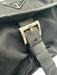 Prada Black Nylon Blend Flap Closure Crossbody Bag Black / S