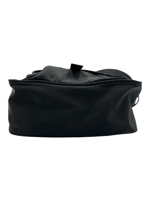 Prada Black Nylon Blend Flap Closure Crossbody Bag Black / S