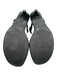 Prada Shoe Size est 9 Black Leather Thong Strap Kitten Heel Sandals Black / est 9