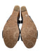 Tory Burch Shoe Size 9 Black & Brown Leather & Wood Wedge Ankle Strap Sandals Black & Brown / 9