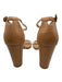 Stuart Weitzman Shoe Size 9 Beige Leather Ankle Strap Block Heel Sandals Beige / 9
