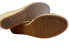 Tory Burch Shoe Size 9 Tan Leather Wedge Open Toe & Heel Velcro Ankle Shoes Tan / 9