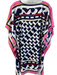 Trina Turk Size M/L Navy White & Multi Polyester Drop Shoulder Tunic Tunic Navy White & Multi / M/L