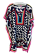 Trina Turk Size M/L Navy White & Multi Polyester Drop Shoulder Tunic Tunic Navy White & Multi / M/L