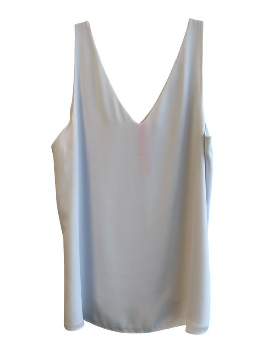 Lilly Pulitzer Size Large White Polyester Sleeveless V Neck & Back Lined Top White / Large