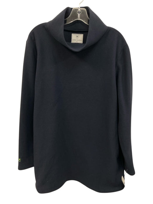 Dudley Stephens Size XXL Dark Navy Blue Polyester Turtleneck Fleece Sweater Dark Navy Blue / XXL