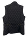 Barbour Size 10 Black Polyester Sleeveless Quilted Snap Button Front Vest Black / 10