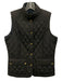 Barbour Size 10 Black Polyester Sleeveless Quilted Snap Button Front Vest Black / 10